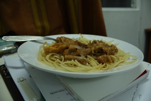 Curry chicken's  spagetti ^^